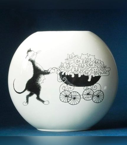 DUB102 La Carrozzina Vaso Ceramica Dubout Parastone