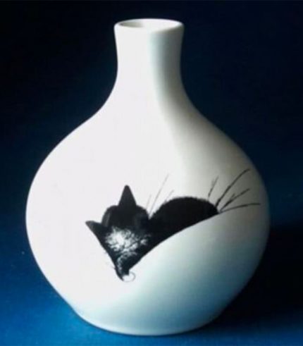 DUB105 Gros Dodo Vaso Ceramica Dubout Gatti Parastone