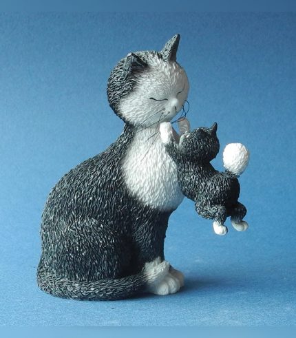 DUB33 Giorni Felici Statuetta Dubout Gatti Parastone