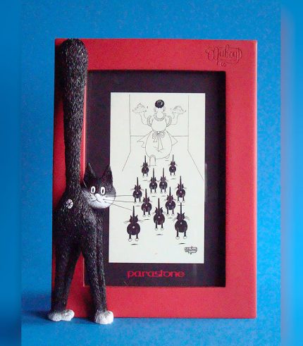 DUB38 Il Terzo Occhio Portafoto Statuetta Dubout Gatti Parastone