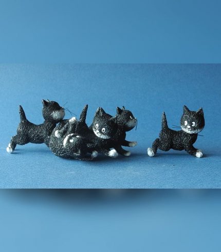 DUB55 Seguimi e Basta Statuetta Dubout Gatti Parastone
