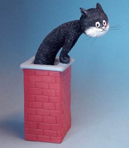 DUB80 Divertimento sul Tetto Statuetta Dubout Gatti Parastone