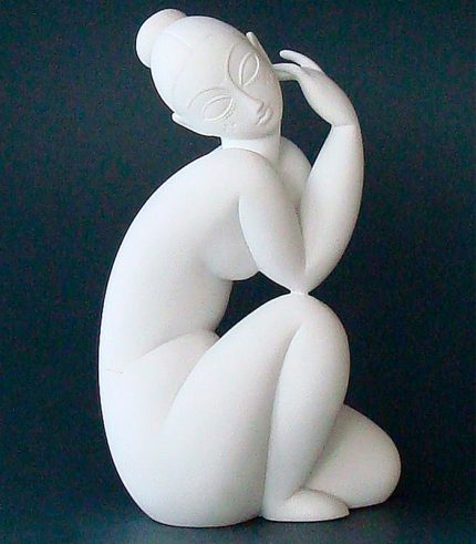 MO12 Seduta Femminile Nuda - Modigliani Statuetta Arte Museo Parastone