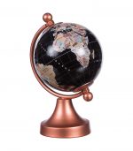 Mappamondo Nero Bronzo 68432