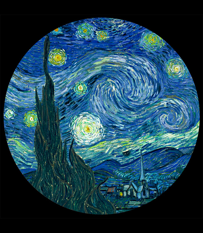 PGOG3 Notte Stellata – Van Gogh Fermacarte Arte Museo Parastone