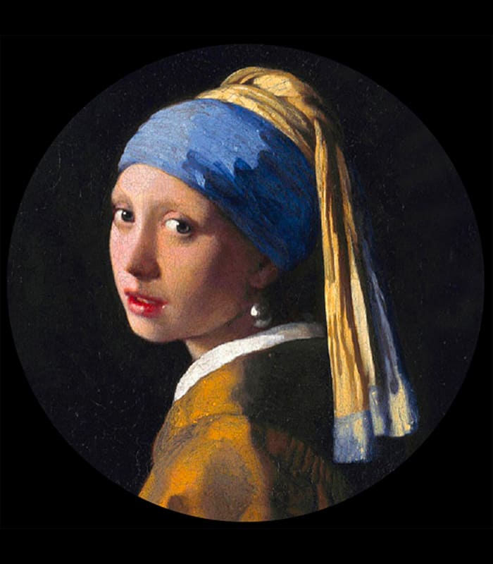 PVER1 La Ragazza con l'Orecchino di Perla - Vermeer Fermacarte Arte Museo Parastone