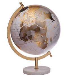 Mappamondo Collection Marmo Scrivania Decorazione Casa